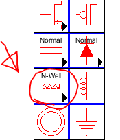 Location of N-well resistors