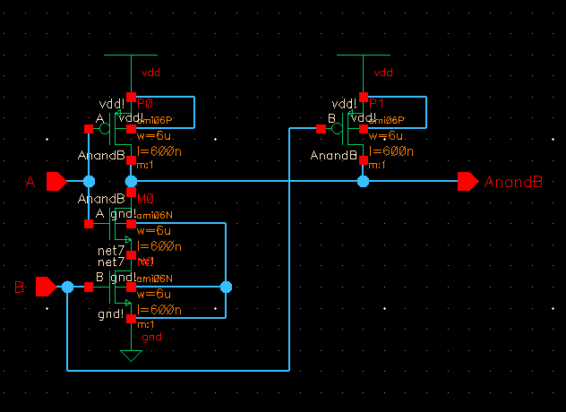 single NAND schematic