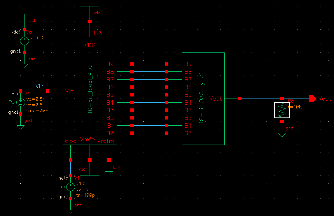 Schematic with 10k Load