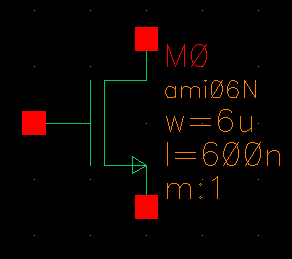 Image showing NMOS in schematic