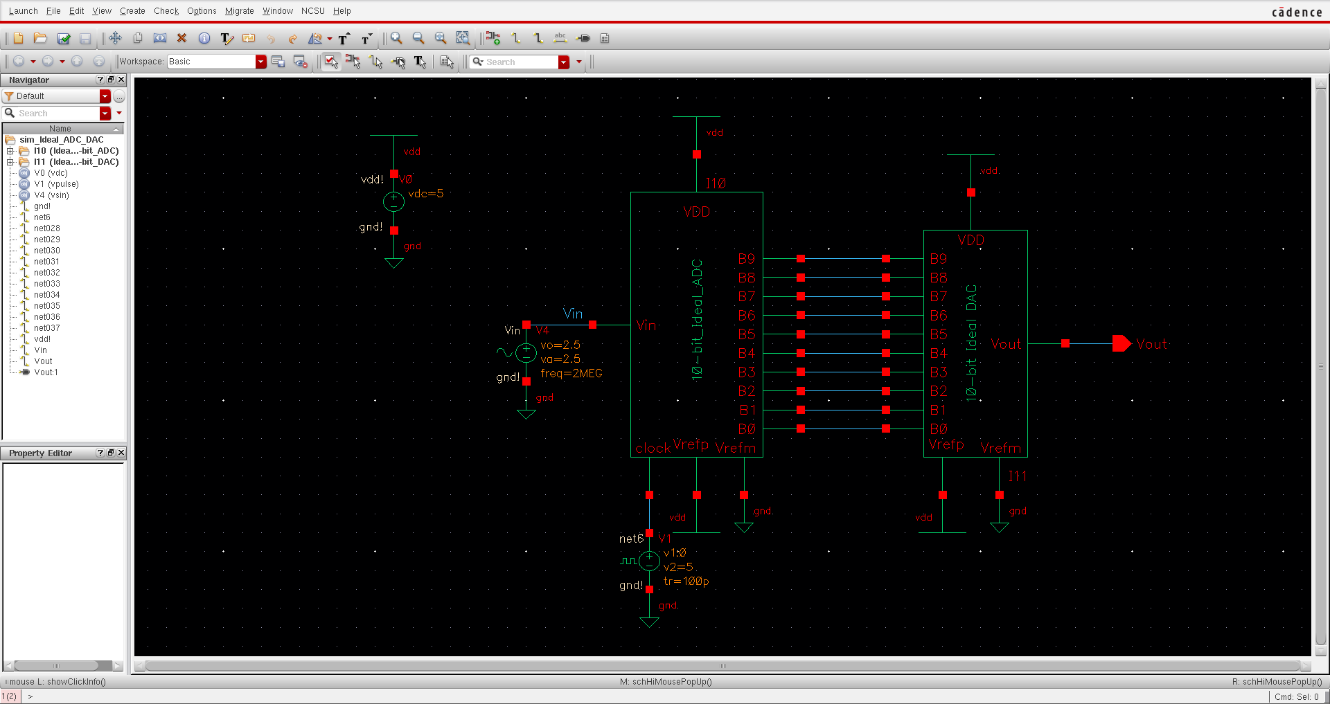 ideal ADC DAC schematic