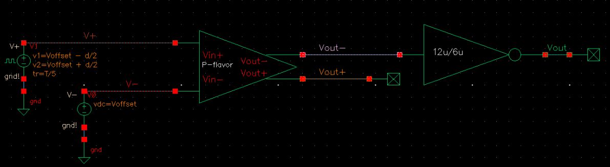 P-flavor Diff-Amp Schematic