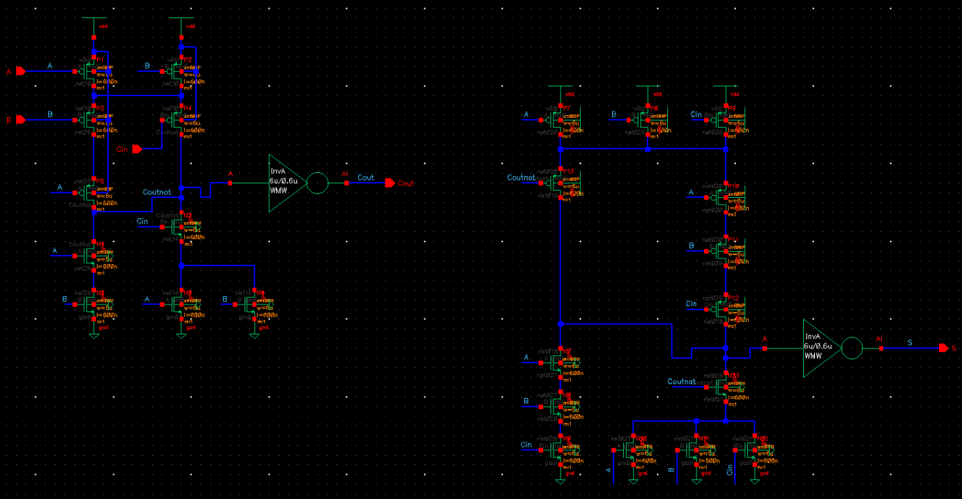 single full adder schematic