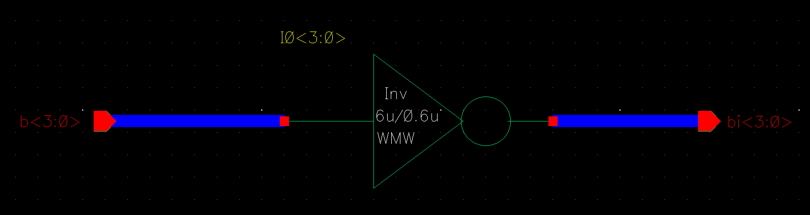 4bit inverter schematic