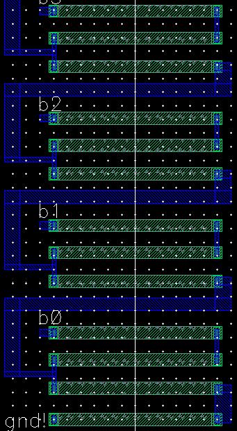 10-bit DAC layout b3-gnd!