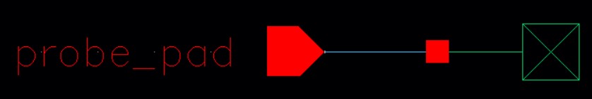 probe pad schematic