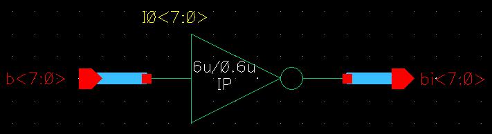 schematic for 8-input 6u/6u inverter