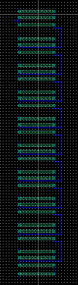 10 bit DAC layout